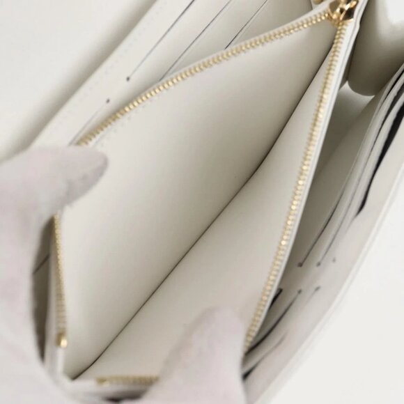 LOUIS VUITTON Flower Portefeuille Capsine Wallet White M11417 LV Auth ac3766SAM - Picture 11 of 16